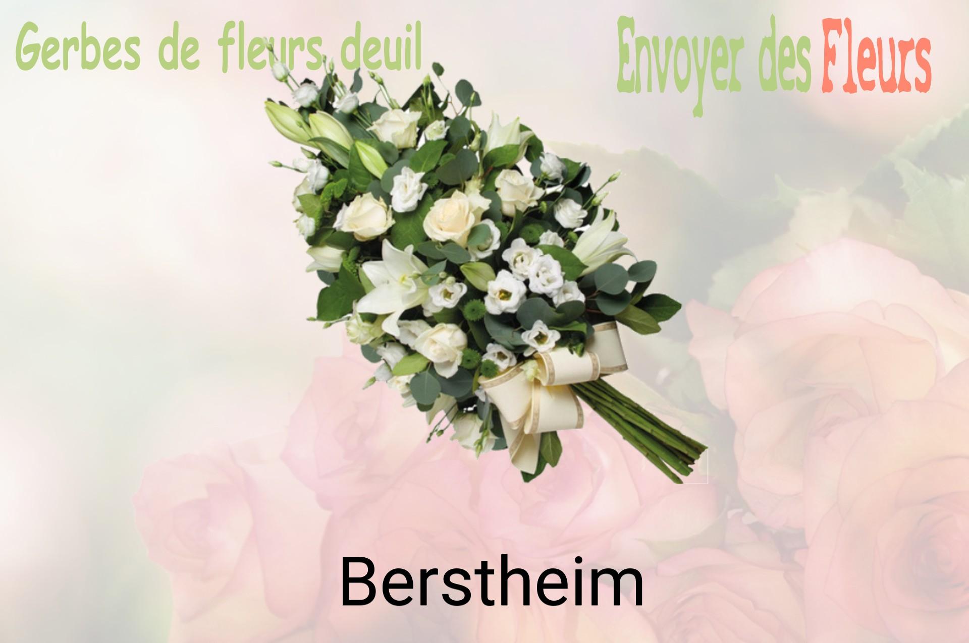 Gerbe de fleurs de deuil livrée à Berstheim